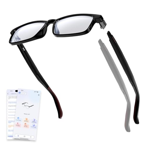 Gen3 Smart Translation Glasses – Bluetooth Glasses with Dual Temples (Bluetooth+Standard), Real-Time AI Interpreter, Touch Control, Voice Assistant – Lightweight for Travel, Work, Business