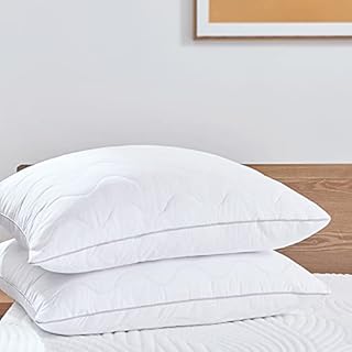 Sweetnight Pillow Luxury Throw Pillow Pack of 2 -Soft Adjustable Cushion for Bed and Sofa with Washable Cotton Cover ,80 X 80cm,2Pack
