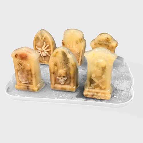 Molde de hielo Halloween Garneck con tapa, silicona miniatura 3