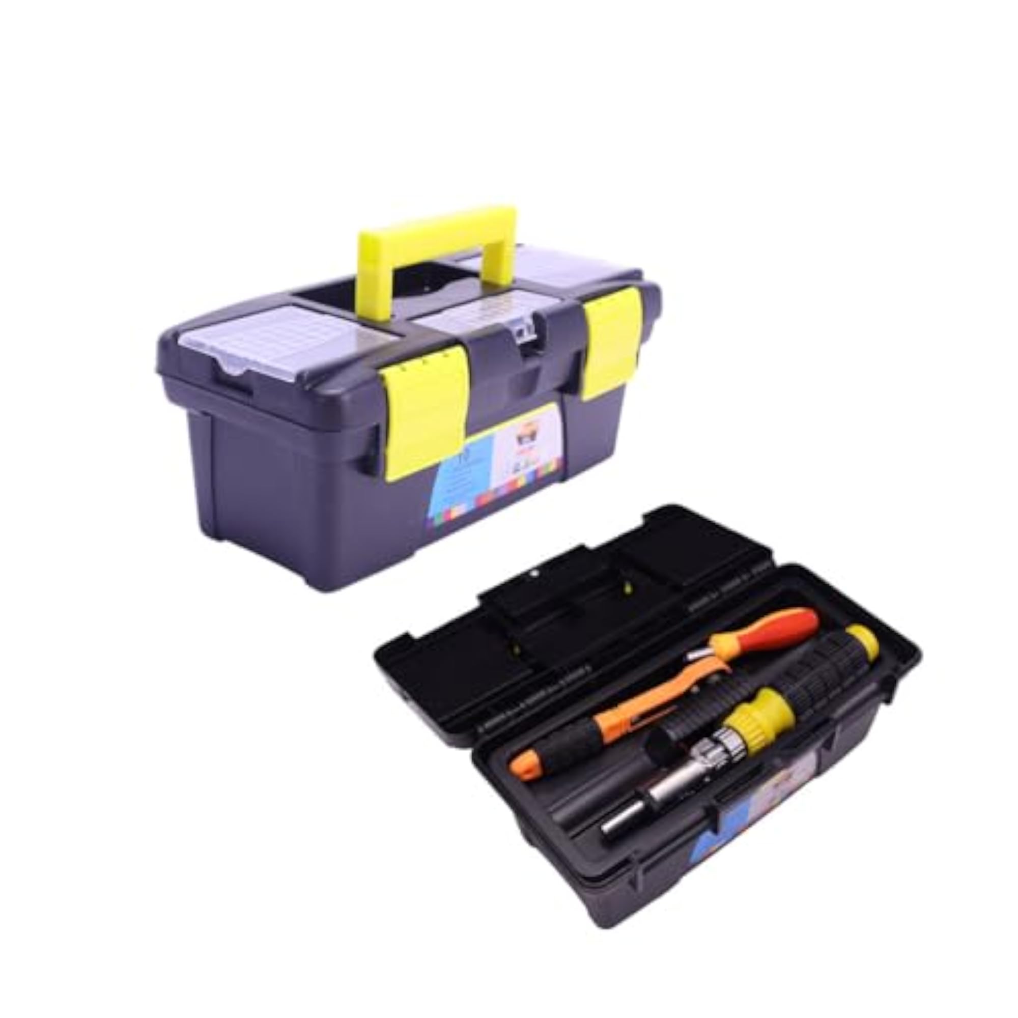 Impact Resistant Hardware Tool Storage Box, Durable Plastic