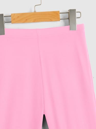 Image of WDIRARA Girl's Flare Pants High Waisted Elastic Waist Bell Bottom Casual Pants
