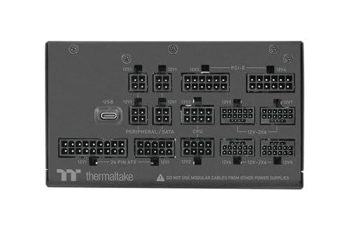 Image of Thermaltake Toughpower i1650W; ATX 3.1; 4X Native PCIe 5.1 12V-2x6; Dual-Color H++ Connectors; 100% Japanese Capacitors; Multi /Single Rail Switching; Digital; 80 Plus Titanium; PS-TPI-1650FNFDTU-1