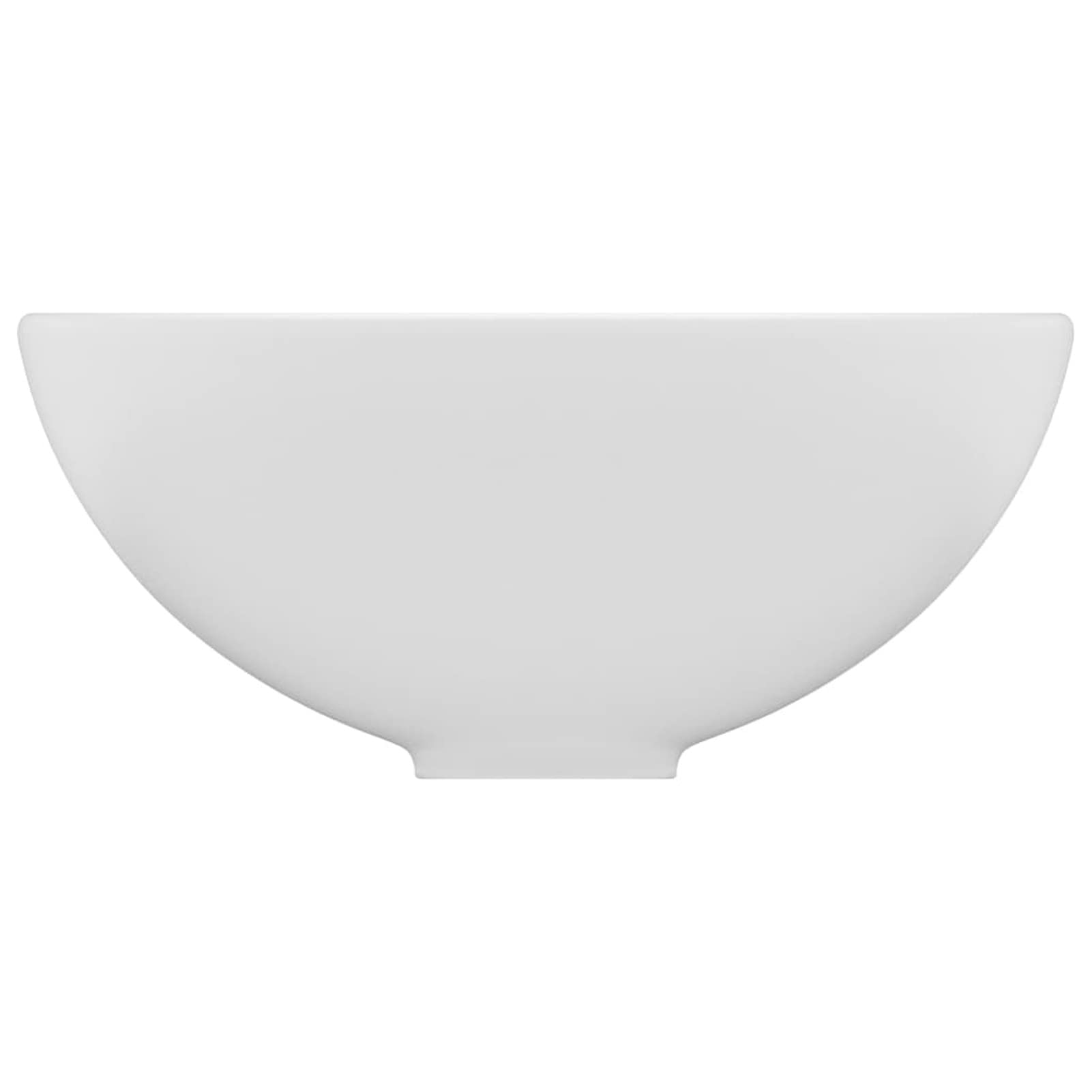Homgoday Lavabo de lujo redondo blanco mate 32,5 x 14 cm de cerámica, lavabo pequeño baño, tapón lavabo baño, lavabo, filtro lavabo baño, tapones lavabo baño, tapones lavabo baño, desagüe lavabo baño