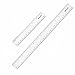eBoot Plastic Ruler Straight Ruler Plastic Measuring Tool 12 Inches and 6 Inches, 2 Pieces (Clear)