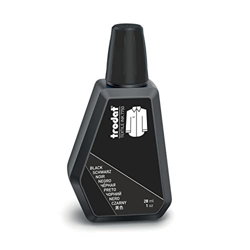 Tinta textil Trodat 7750A negra para marcar la ropa - 28 ml Cover