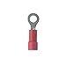 Panduit PV18-8RX-CY Ring Terminal, Expanded Vinyl Insulation, 22 - 18 AWG, #8 Stud Size, Red (100-Pack)