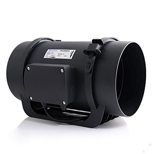 Quiet Duct Fan with Speed Controller - Ventilation Exhaust Fan for Heating Cooling Booster Ventilation