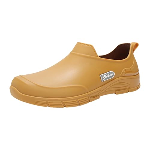Botas de lluvia descalzas para hombre, impermeables y antideslizantes, botas de goma antideslizantes, resistentes al viento, resistentes a la abrasión, cómodas, transpirables, para jardín, pesca y