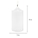 Super Z Outlet Unscented Pillar Candles for Weddings, Home Decoration, Relaxation, Spa, Smokeless Cotton Wick (1, White, 3