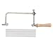 Woodworking Steel Saw,Multitool Wood Handle Jewelry Tool Making Cutting Handle Equipment Saw Bow Pull Flower Hardware Saw Hacksaw Frame Jewelry Tools Oscillating Saw Tool(#2)