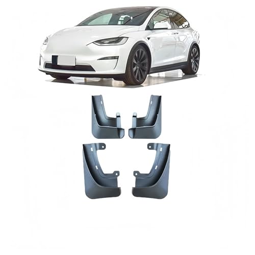 Guardabarros automotriz para Tesla Model X 2023 - Kit de protección contra salpicaduras 2