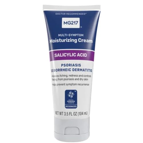 MG217 Medicated Moisturizing Psoriasis Cream With 3% Salicylic Acid Multi-symptom Fragrance Free 3.5 Fl Oz (5604)