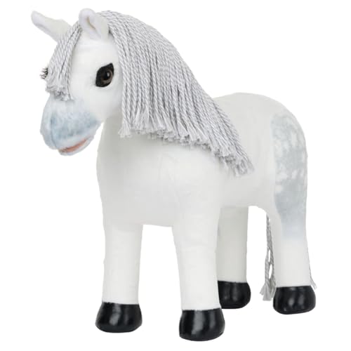 LeMieux Pony de juguete - Pony de Coco Bongo Champion Show - Gris a cuadros hombre y cola - Pezuñas de patente - Camión reversible / bolsa de transporte estable - A partir de 3 años - Mostrar Pony