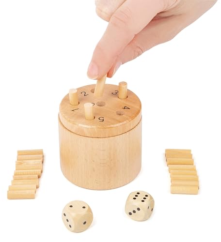 small Foot Würfelspiel 6 Raus, Logikspiel für 2-6 Personen, Gesellschafspiel für die ganze Familie, ab 5 Jahren, 11365