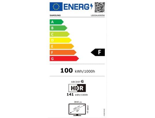 samsung tv led 4k 163 cm ue65au6905kxxc