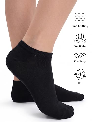 Image of Cooraby 25 Pairs Kids' Low Cut Socks Half Cushion Sport Ankle Athletic Socks