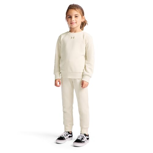 Image of Under Armour Girl's 2-piece Fleece Sweatshirt and Sweatpants Set, Soft & Comfortable