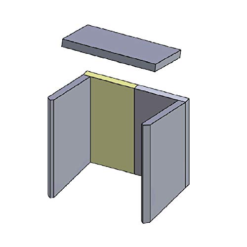 Rückwandstein - Passend für Hark Kaminöfen inkl. Modellübersicht - Schamottstein feuerfest & hitzebeständig - Kamin Ofen Zubehör [371x214x30 mm]