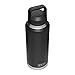 YETI Rambler 46 oz Bottle, Leakproof, Vacuum Insulated, Stainless Steel with Chug Cap, Black