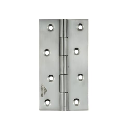 Image of Matt Satin Stainless Steel Butt Hinges 3 Piece 4 Inch x 12 Gauge /2.5 mm