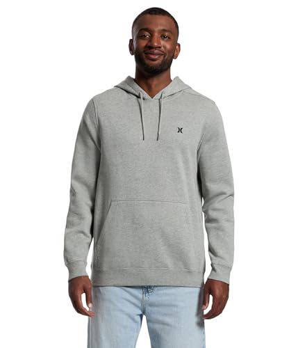 Hurley Men's Icon Pullover Sweatshirt, Dark Grey Heather at Amazon