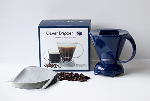 Image of Clever Coffee Dripper Barista's Choice - Bonus 100 Filters Included (18oz Large, Royal Blue)