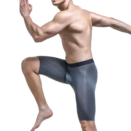 GAOGAO Ice Silk Men's Boxer Brief Seamless Stretch Sweat absorbing Underlay Sports Underwear3