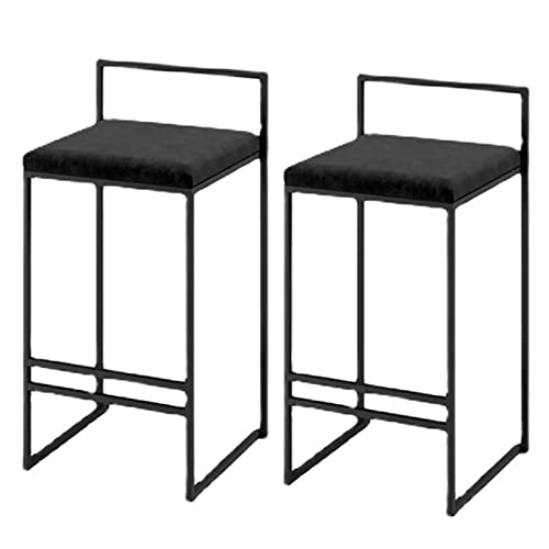 Tabourets de bar avec dossier pour intérieur et extérieur