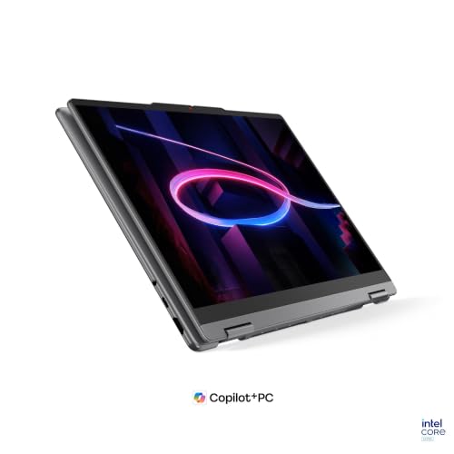 Image of Lenovo Yoga 7i 2-in-1 w /Ultra 5 322, 14 inch WUXGA OLED 100% DCI-P3 HDR 60Hz Touch Display, 16G LPDDR5x, 1TB SSD, Wi-Fi 7, Backlit KB, FP Reader, Win11, Luna Grey, w /USB Hub, W /GaLiMu
