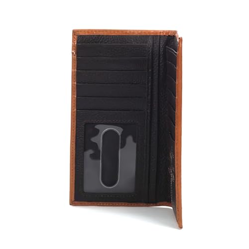 M&F Western Products Products Unisex-Adult A3546402 Basketweave w/Calf Hair Rodeo Wallet N/A Brown3