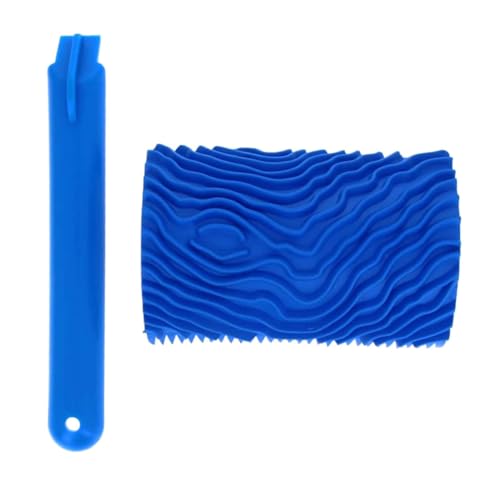 LOORGVEL 木目調ペイントローラー 耐久性ラバー製 壁装飾用 木?工具 美しいリアル木目模様作成用 家用壁面 床用塗装ツール