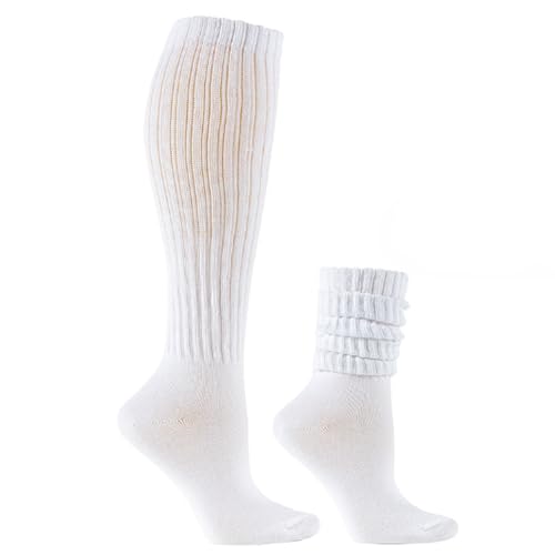 Image of Galsang Women's Slouch Socks, Long Scrunch Knit Casual Socks for Girls, B206