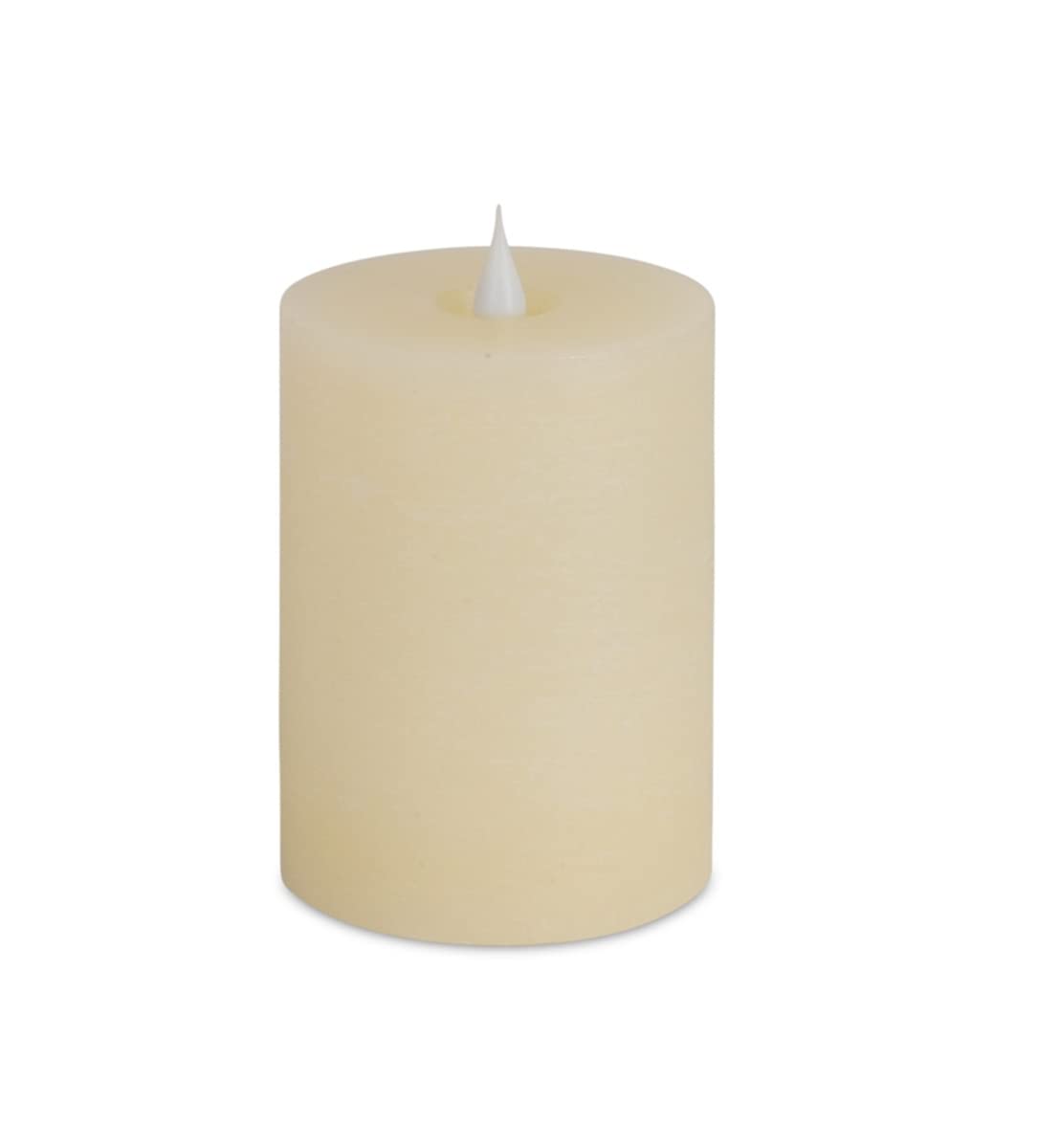 Melrose International69461DS 3.5 x 5 in. Wax & Plastic Simplux LED Designer Candle with Remote Cream - Set of 2