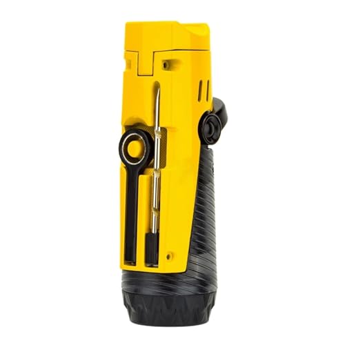 Encendedor Jet de Mecha Azul a Butano 4 en 1 Amarillo