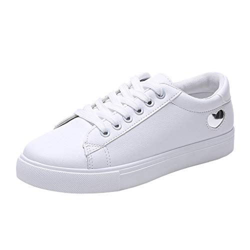 Zapatos de Mujer Zapatillas Respirable Mocasines Deportes Casuales Nuevo Estudiante Zapatos Blancos...