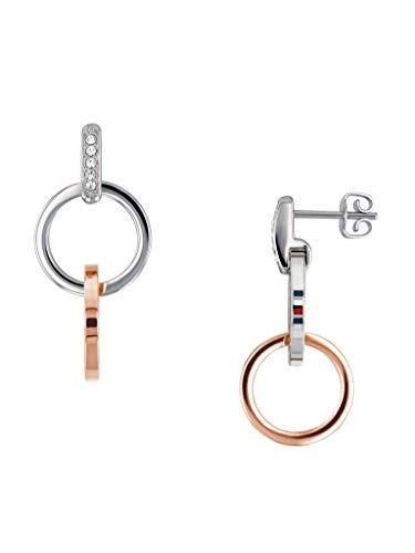 Tommy Hilfiger Jewelry Pendientes de botón para Mujer de Acero inoxidable con cristales - 2780084