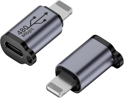 Image of Tobo USB C to Lighting Adapter,27W PD Fast Charging for 14 /13 /12 Pro Max Plus Mini,for Lighting to USB C Cable Adapter for Pad,Support Transfer Data-Not for Audio /OTG (TD-1297CC)