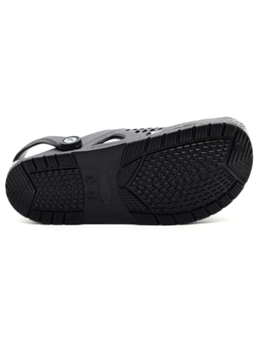 Image of SVAAR Batman Men's Mysterious Clogs with Authentic Batman Charms and Adjustable Back Strap