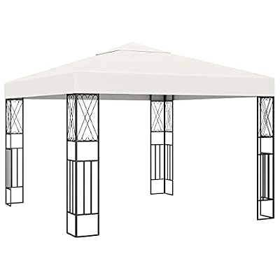 TDZXQQ Elegant Outdoor Gazebo for Quality Family Time, Shaded 9.8' x 9.8' Design with Stylish Canopy