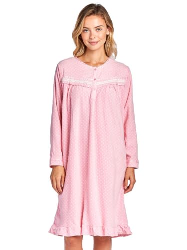 Image of Casual Nights Women's Cozy Long Sleeve Fleece Nightgown