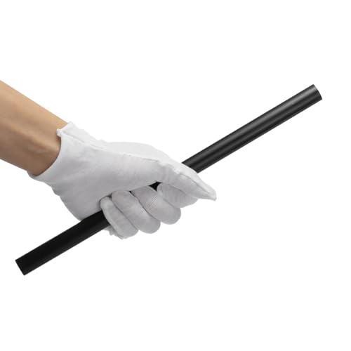Image of MECCANIXITY Black Round ABS Plastic Rods 0.6-inch Diameter and 12-inch Length Rigid Insulation Opaque Plastic Rods for DIY Craft Model Making, 3 Pack
