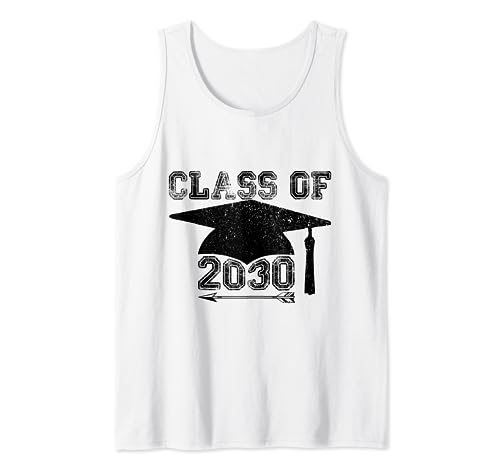 Clase de 2030 Graduación Divertido Futuro Graduado Camiseta sin Mangas