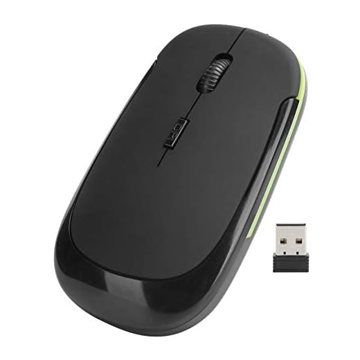 ciciglow Wireless Mouse, Silent Mouse 2.4G Portable Mobile Optical Office Mouse with USB Receiver 3 Adjustable DPI for Notebook Computer Accessories (black)