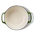 Amazon Basics Cast Iron Dutch Oven Pot with Lid, Enameled, Round, Dual Handles, Heavy-Duty, Small, 4.3-Quart, Green