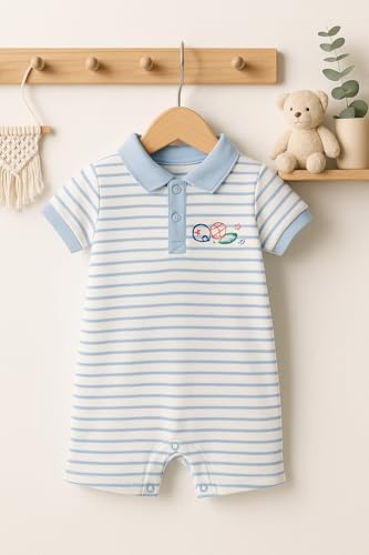 Image of TuddyBuddy 100% Cotton Romper /Jumpsuit /Bodysuit Set for Baby (Pack of 2 Playsuits)