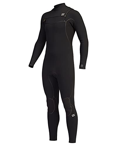 Billabong Mens 4/3mm Furnace Chest Zip Full Wetsuit - Black | X-Large Short