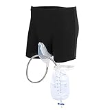 USO FÁCIL: las bolsas de orina para hombres tienen un diseño razonable que lo hace muy cómodo y cómodo de usar, use en el cuerpo como calzoncillos, el uréter en la pierna, la bolsa de orina atada en la parte inferior de la pierna. Puede moverse y caminar, y no tendrá miedo de los pantalones mojados debido a la molestia
