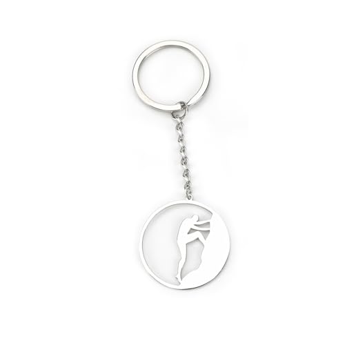 Stilvoller Edelstahl-Schlüsselanhänger Für Sportbegeisterte Und Kletterer, Kletteranhänger, Personalisiertes Geschenk, Tolles Geburtstagsgeschenk Für Die Guter Freundin, Mutter, Arbeitskollegin Usw.