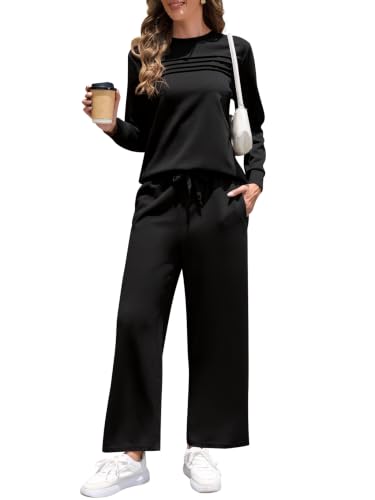 Image of Women Winter Two Piece Lounge Sets Long Sleeve Casual Travel Fall Outfit