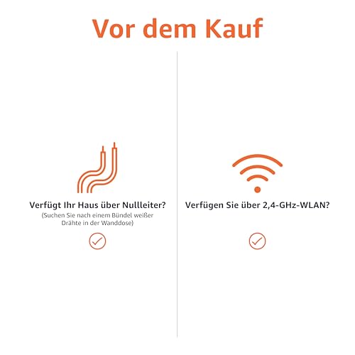 Amazon Basics Smarter Schalter, 1-Wege, Ein/Aus, Alexa-kompatibel, kein Hub erforderlich, Neutralleiter erforderlich, Weiß, 1 Stück, 8 x 8 x 3,6 cm